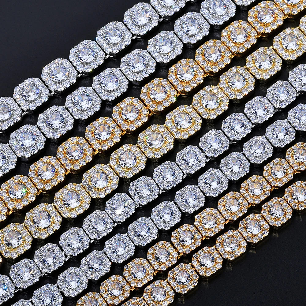 Tennis Chain Necklace Stainless Steel 10/12MM