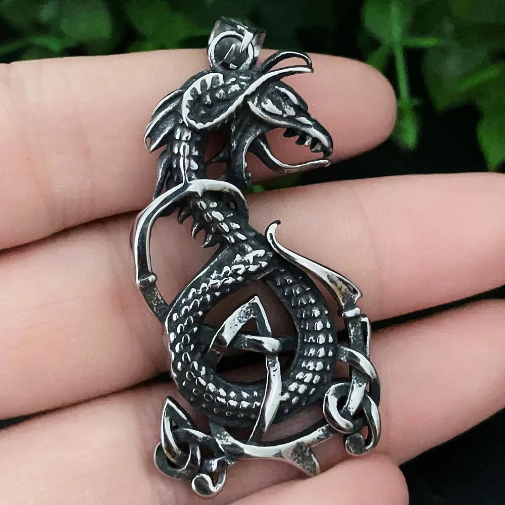 Multi-style Vintage Viking Necklace Men Amulet Nordic Tree of Life Celtic Stainless Steel Pendant Chain Jewelry Wholesale
