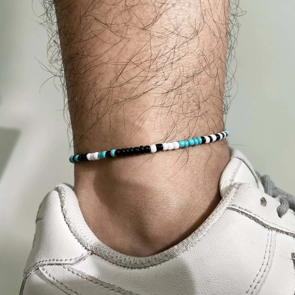 Black Braided Rope Anklet Bracelet