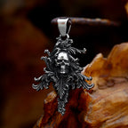Rose Stainless Steel Pendant Necklace