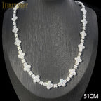 Iced Out Infinity Cross Necklace for Men Women Silver Color Prong Setting Cubic Zirconia Charm Star Link Chain Hip Hop