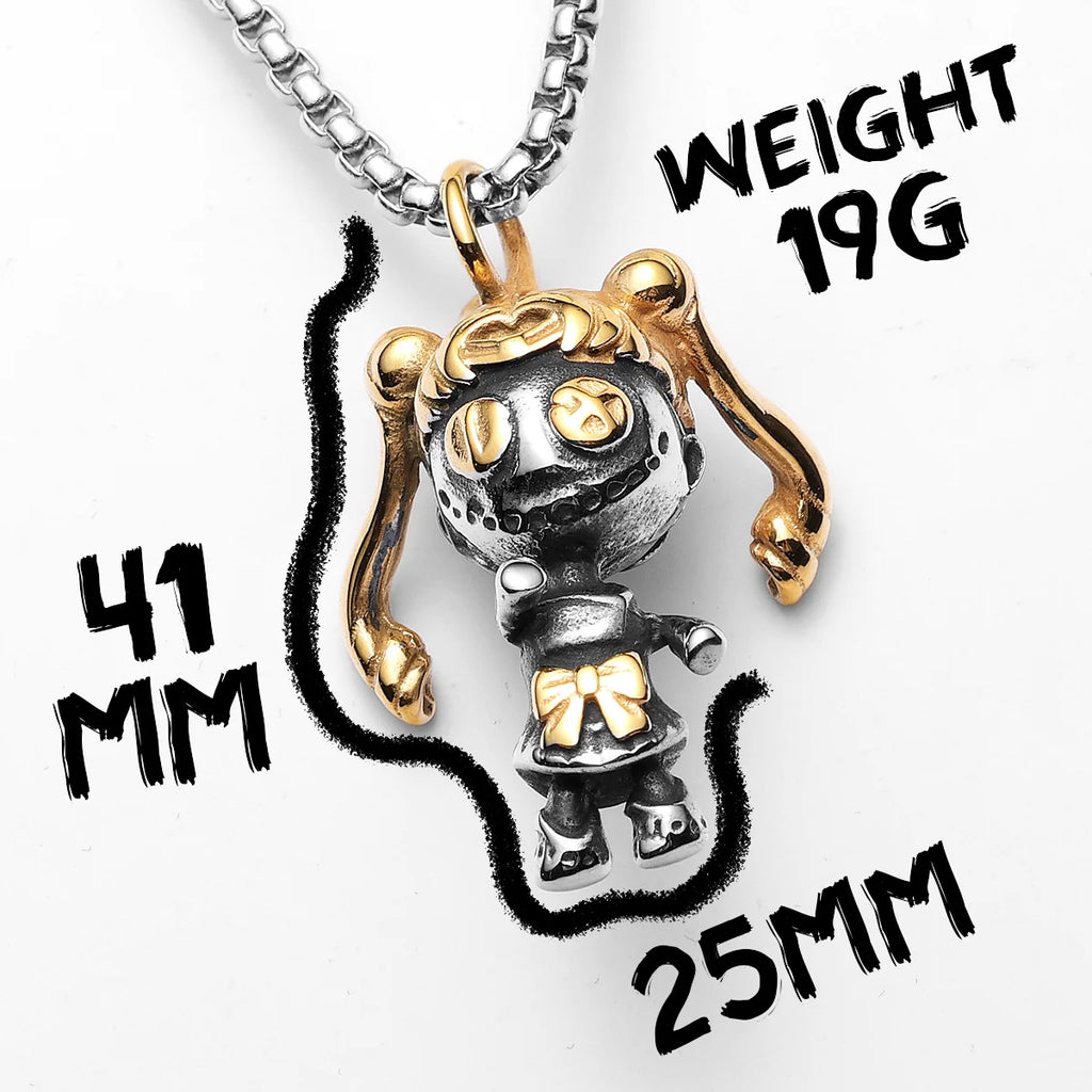 Sailor Moon Pendant Necklace — Stainless Steel