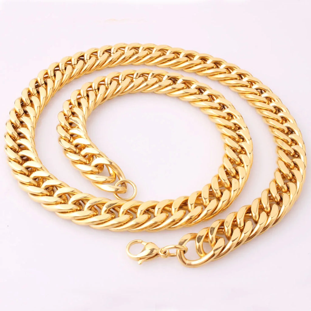 Cuban Link Necklace 8-18mm — Stainless