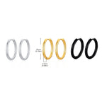 Minimal Hoop Earring — Stainless Steel