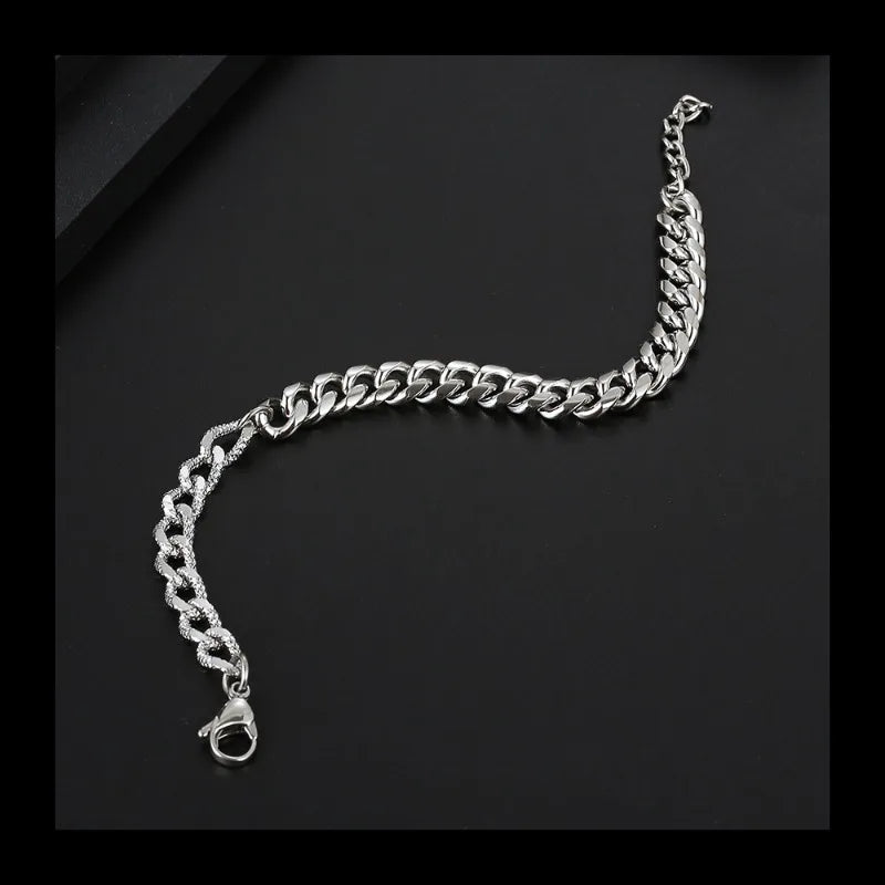 Stacked Chain Bracelet — Stainless Steel