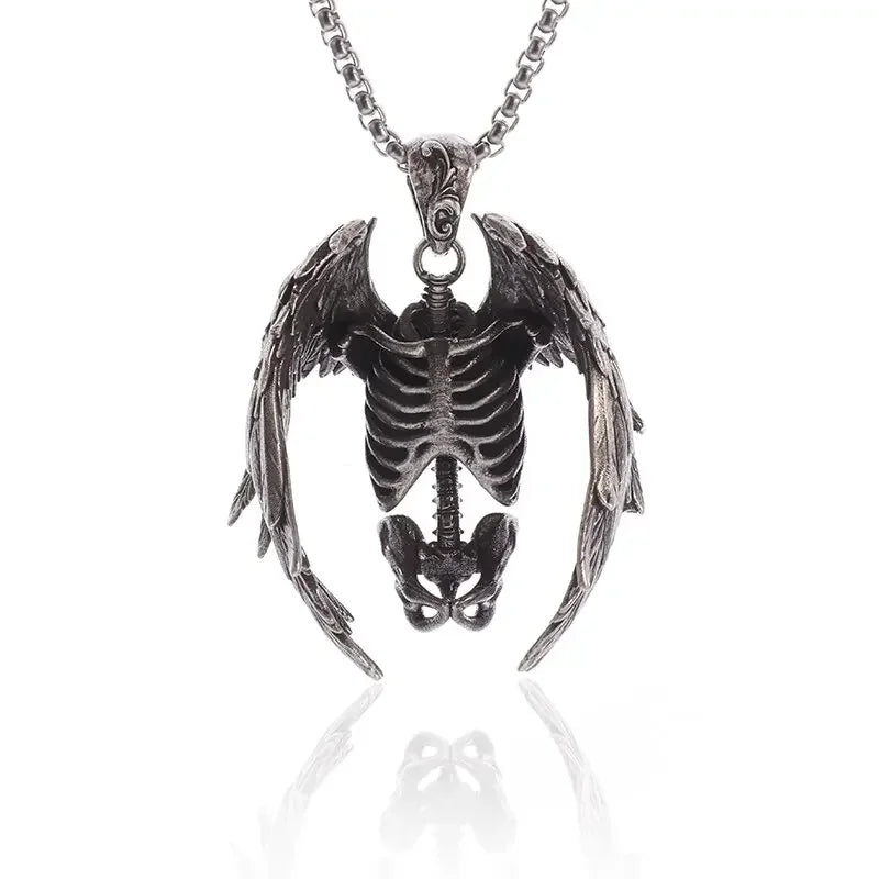 Skull Cross Pendant Necklace