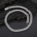Iced Out Cuban Chain Necklace Stainless Steel 10MM