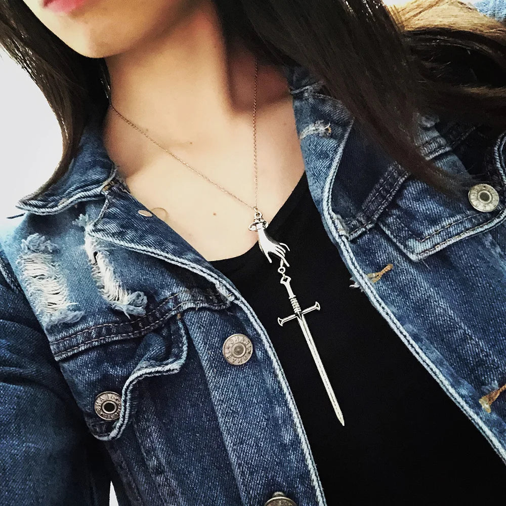 Tarot Silver Pendant Necklace