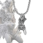 Fashion Anime Sexy Double Ponytail Lolita Pendant Goddess Necklace Men and Women Charm Temptation Cool Jewelry
