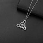 Celtic Trinity Knot Choker Necklace — Steel