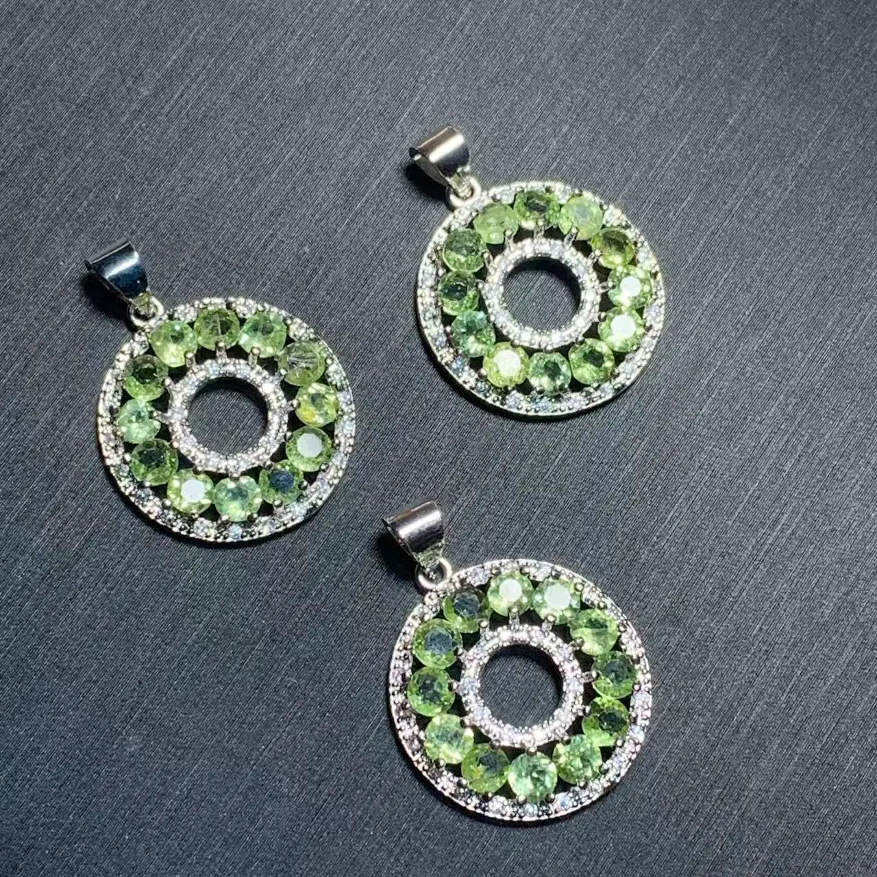 MANY STONE OVAL Natural PERIDOT Pendant Necklace Fine Jewelry Handmade Stones Wholesale Healing Energy Gift Lucky Jewelry