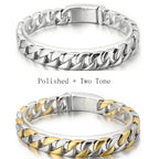 Luxury Gold Color Bracelet Man Friendship Men's Bracelets & Bangles In Metal Stainless Steel On Hand Jewelry Gifts For