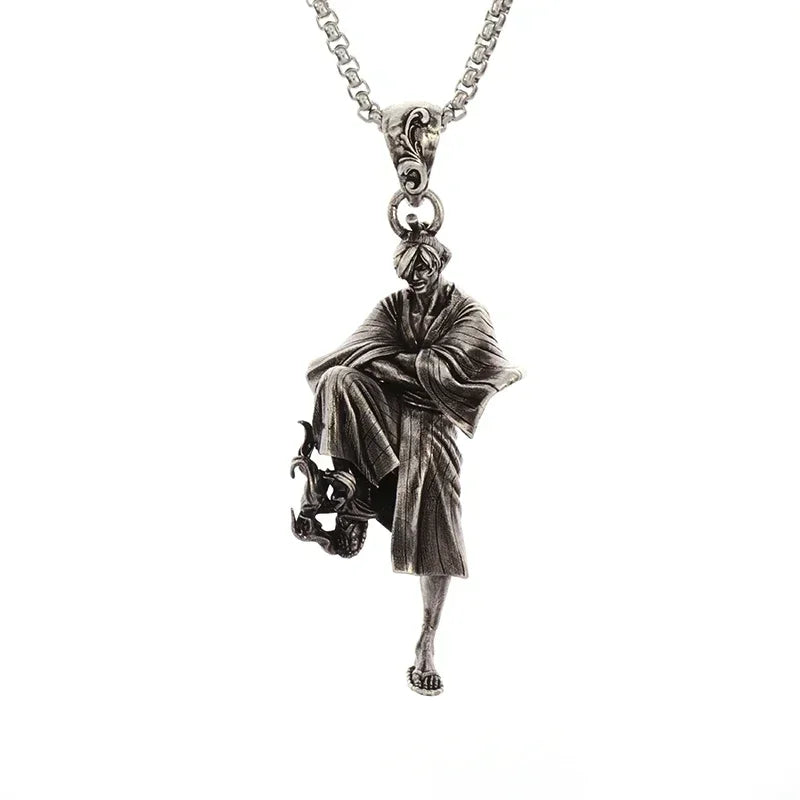 Fashion Anime Sexy Double Ponytail Lolita Pendant Goddess Necklace Men and Women Charm Temptation Cool Jewelry