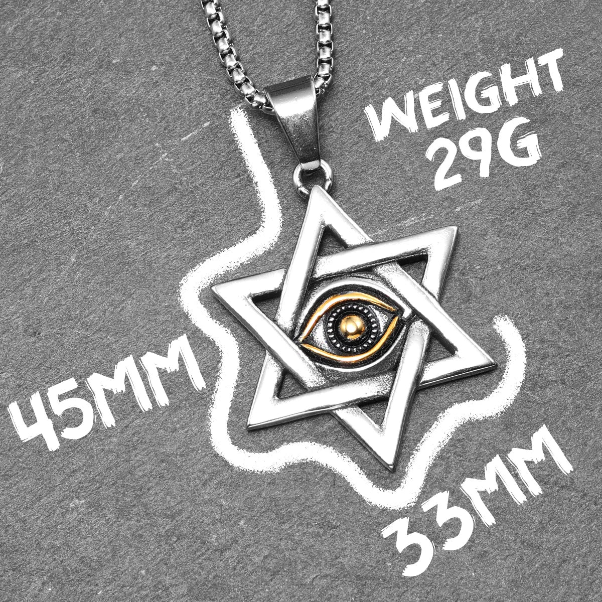 Seal of Solomon Pendant — Stainless Steel