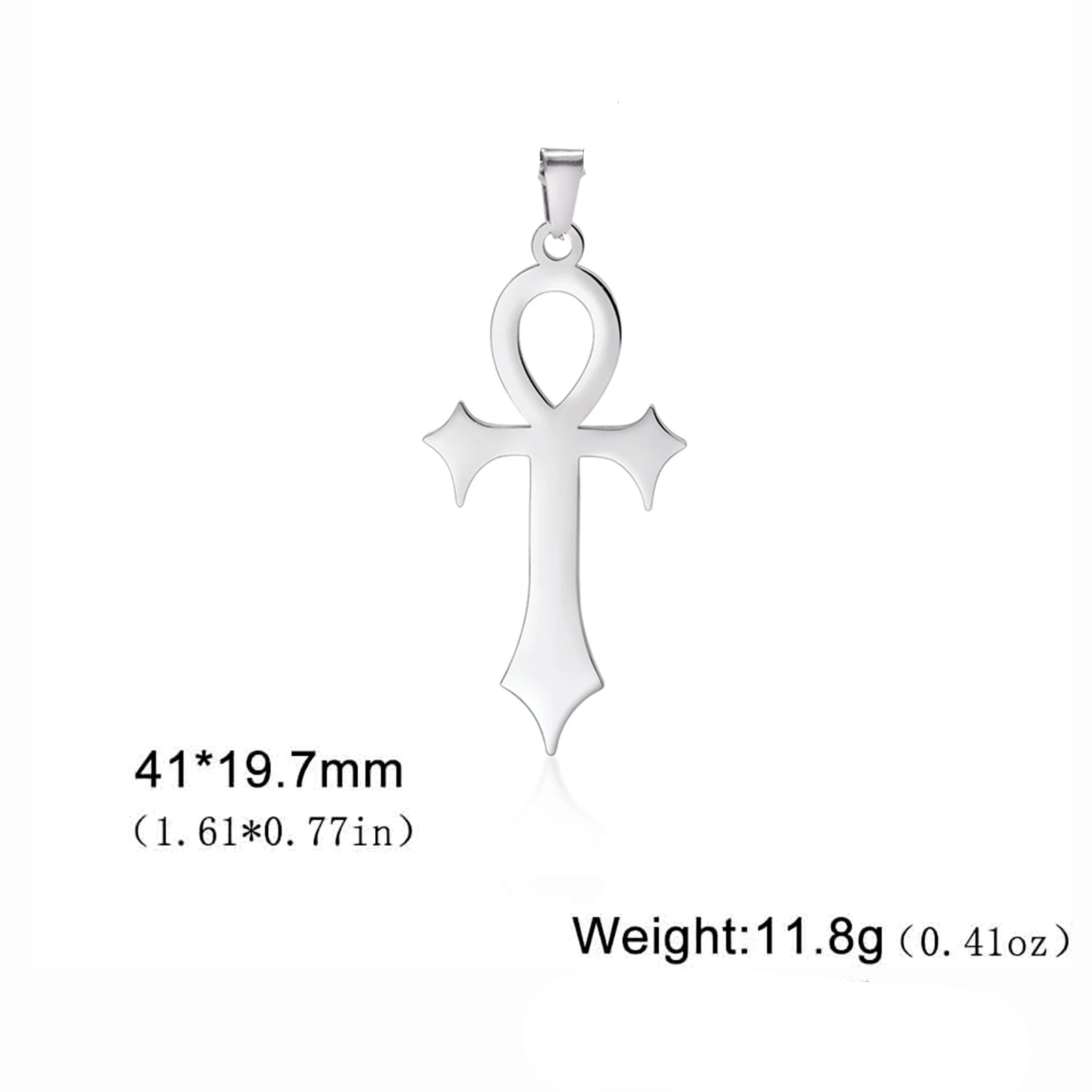LIKGREAT Egyptian Ankh Cross Egypt Eye Pendant for Necklace Earrings Stainless Steel Eye of Horus Charms for Jewelry