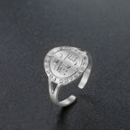 Russian Orthodox Cross Ring — Stainless Steel