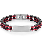 12MM Motorcycle Bike Chain Bracelet for Men Stainless Steel Bicycle Link Design Men's ID Bracelets Punk Rock Jewelry 10