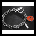 Skull Pendant Chain Bracelet — Stainless
