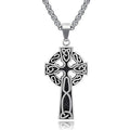 Celtic Cross Steel Pendant Nordic Versatile Retro