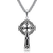 Celtic Cross Steel Pendant Nordic Versatile Retro
