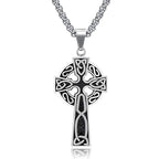 Gothic Cross Steel Pendant European American Retro