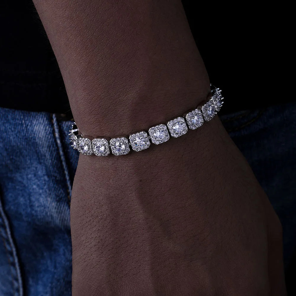 Star Tennis Bracelet Iced Out Colorful CZ