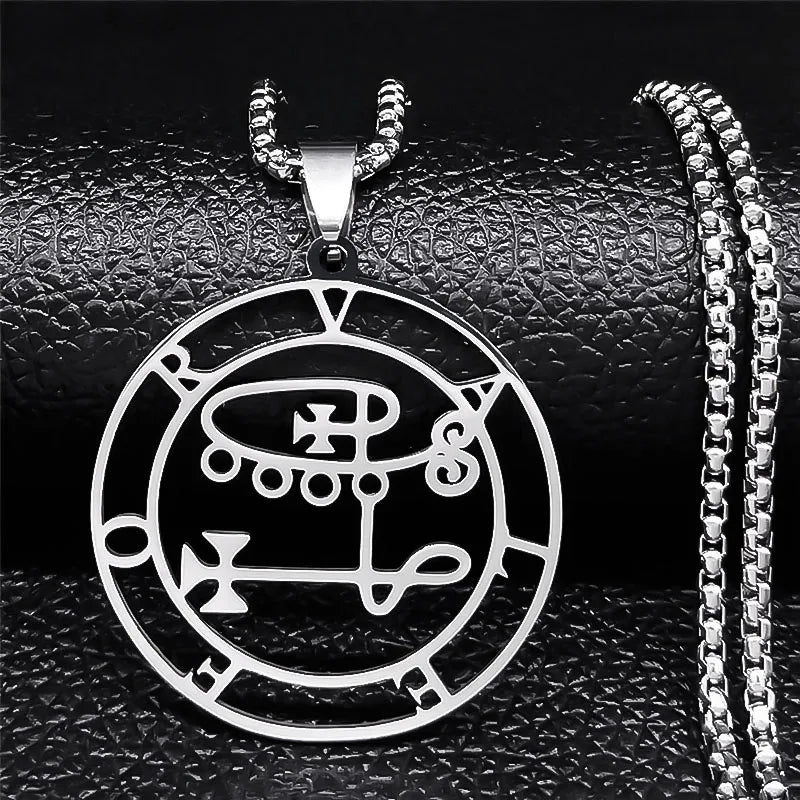 Astaroth Sigil Pendant Necklace — Stainless Steel
