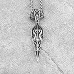 Viking Sword Spear Stainless Steel Pendant Necklace Men's Scandinavian Pirate Amulet Necklace Fashion Jewelry Gift