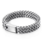 12/18/30mm Wide Mesh Chain Stainless Steel Bracelet for Men Shiny Rock Cool Boy Wristband Heavy Metal Jewelry Gift