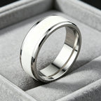 10MM Wide Trendy Stainless Steel Ring For Woman And Man Valentine's Day gift