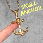 Anchor Sailor Pendant Necklace — Stainless Steel
