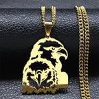 Goth Full Moon Wolf Head Pendant Necklace Women Men Black Color Forest Tree Hollow Animal Necklaces Jewelry Party Gifts