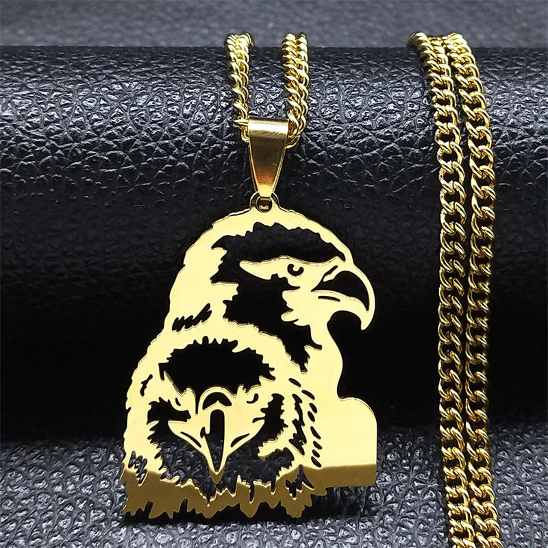 Goth Full Moon Wolf Head Pendant Necklace Women Men Black Color Forest Tree Hollow Animal Necklaces Jewelry Party Gifts