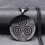 Viking Celtic Stainless Steel Pendant Necklace