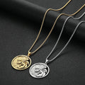 Witcher Geralt Wolf Medallion Pendant — Silver