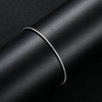 Square Snake Chain Bracelet 2mm — 316L Stainless Steel, 18-20cm