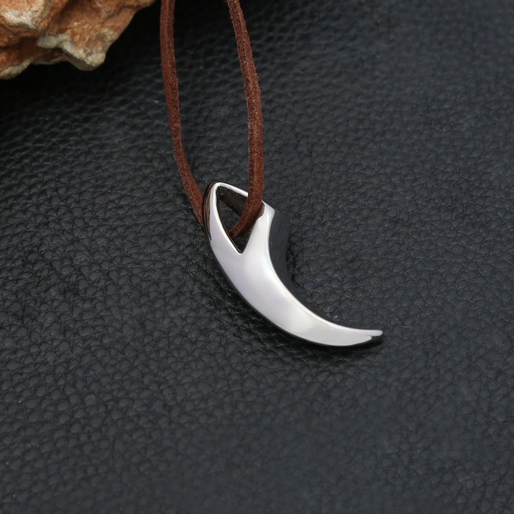 Wolf Fang Pendant — Stainless Steel
