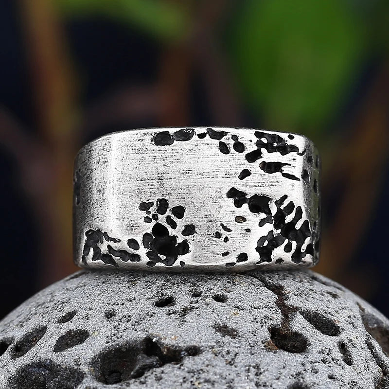 Vintage Gothic Rectangle Engravable Ring — 316L Stainless Steel