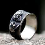 Double Head Skull Ring — Stainless Steel Gothic