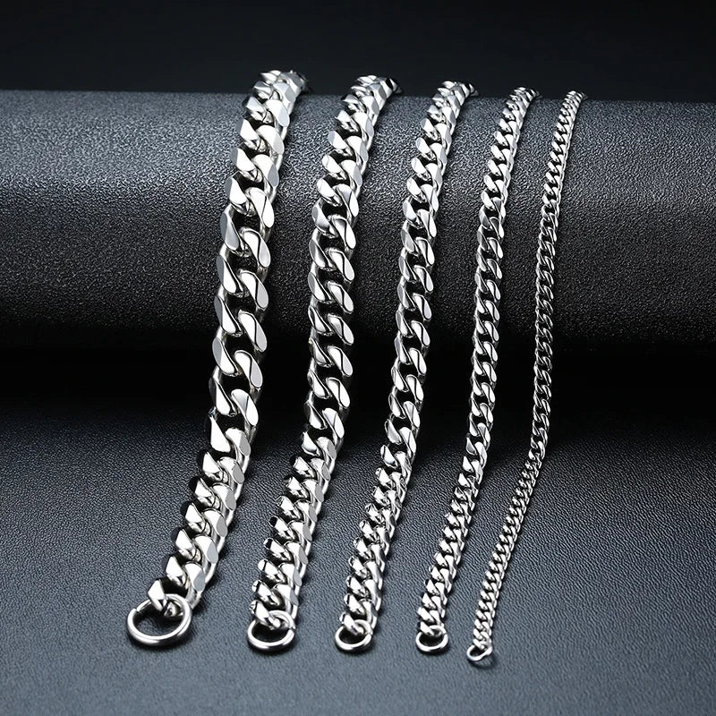 Chunky Curb Chain Bracelet 11mm — Stainless Steel
