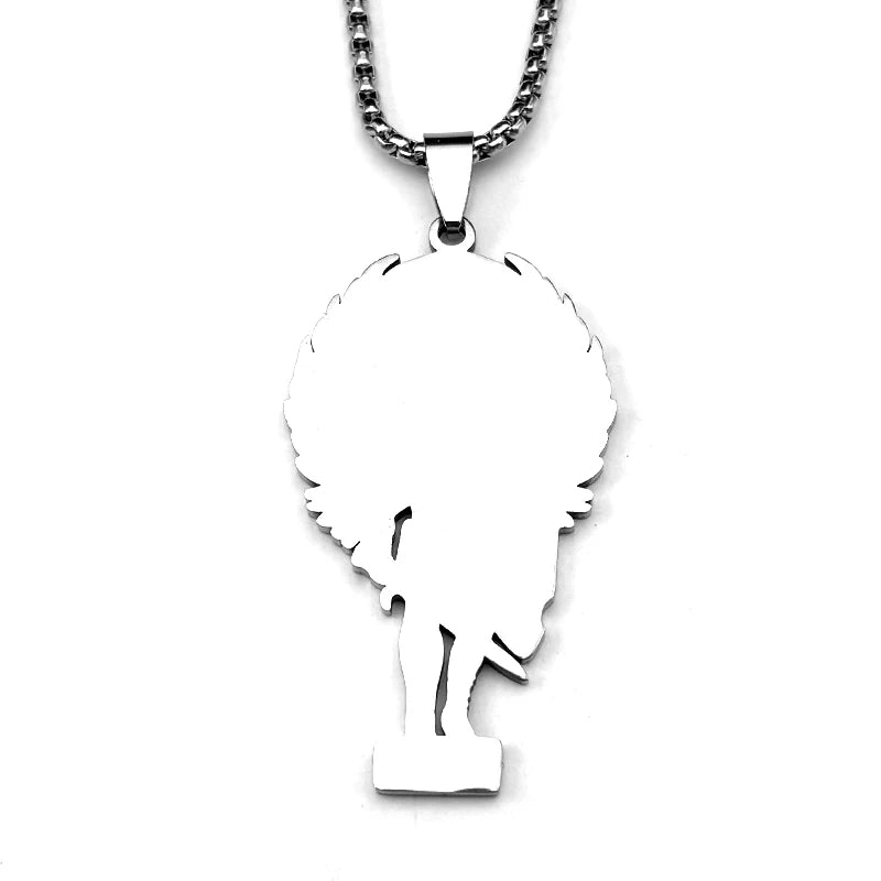 Archangel Michael Chain Necklace — Gold-Tone Metal