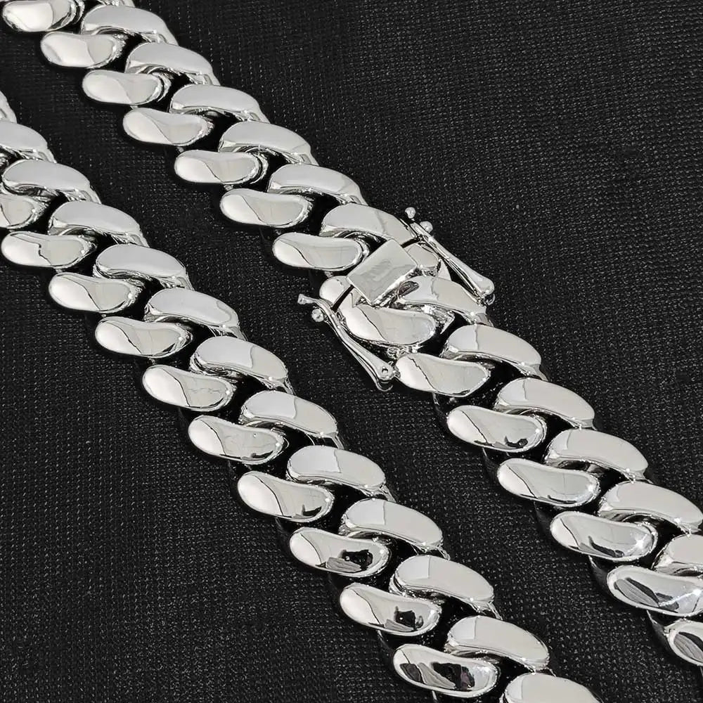 Stainless Steel Cuban Bracelet Miami Heavy 10-22MM