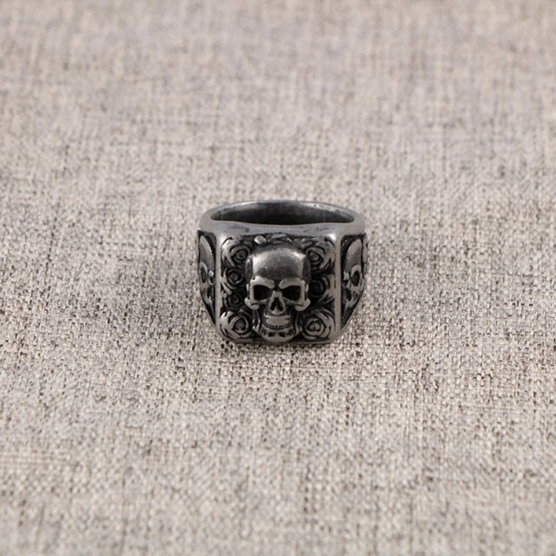 Gothic Skull Ring for Men — Biker Styles, Stainless Steel