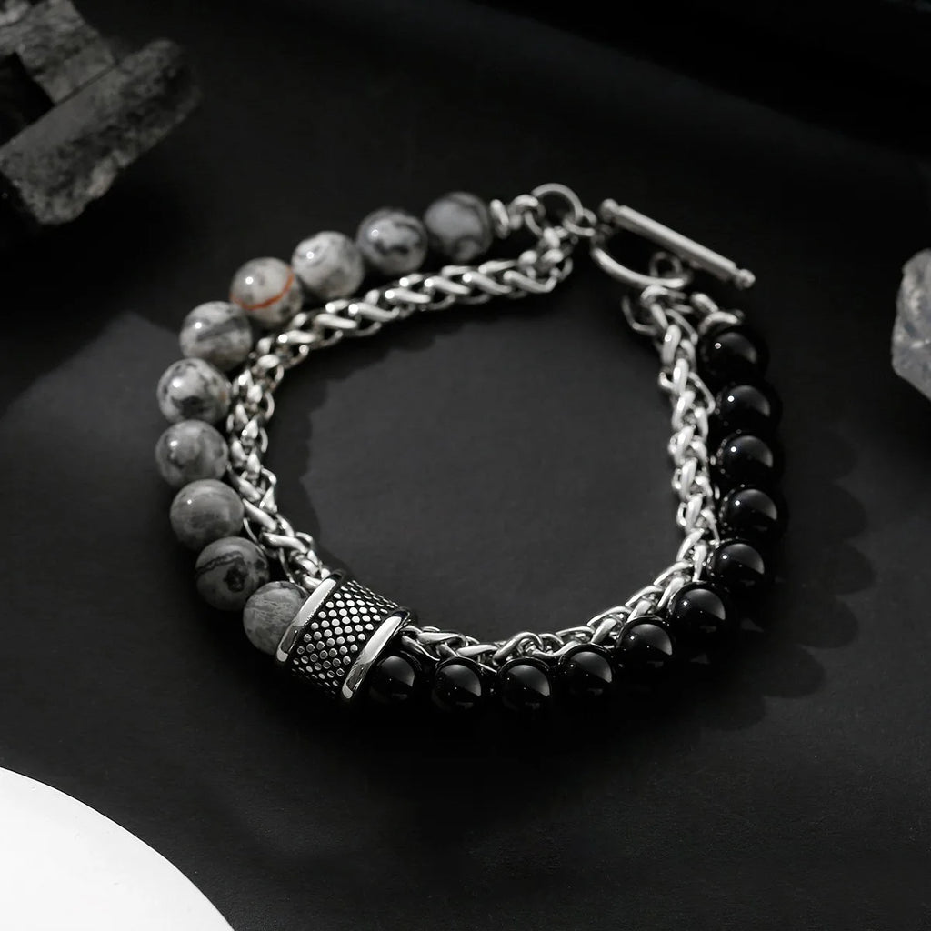 Tiger Steel Bracelet Rosary Eye Stone Hand