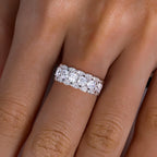 Iced Out Eternity Ring — 925 Silver