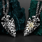 Viking Vegvisir Stainless Steel Pendant Necklace