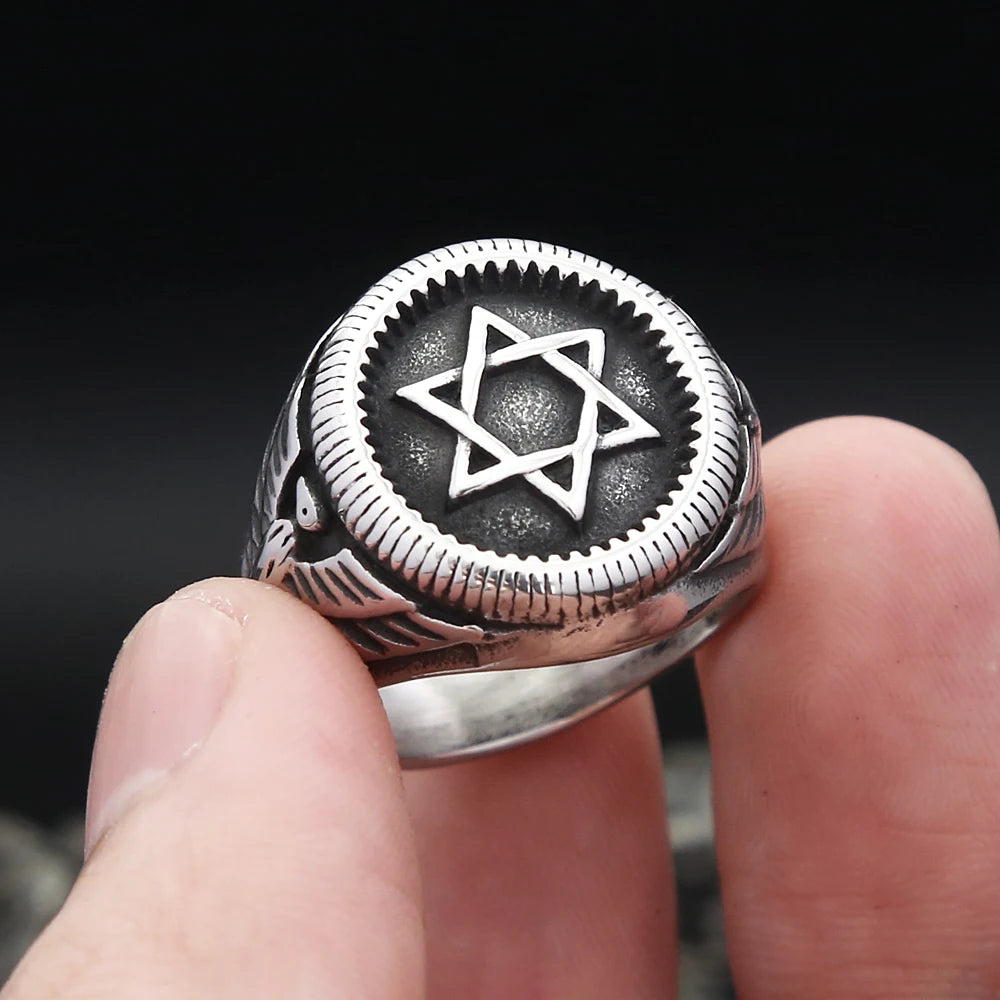 Star of David Ring — Stainless Steel