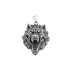 Wolf Fenrir Pendant — Stainless Steel