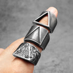 Triangle Ring Stainless Steel Retro