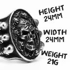 Viking Skull Ring — Stainless Steel